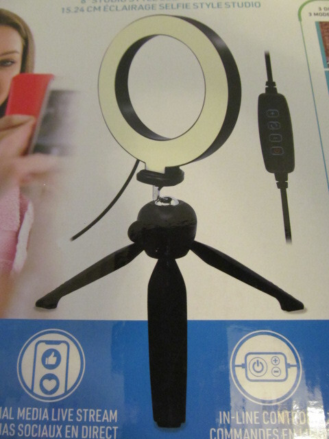 Xtreme 6" Diameter LED Ring Light for Studio Style Selfie Lighting