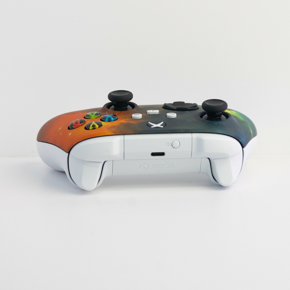 Microsoft Xbox Custom Soft Touch Gold Dark Nebula White Controller Series X S