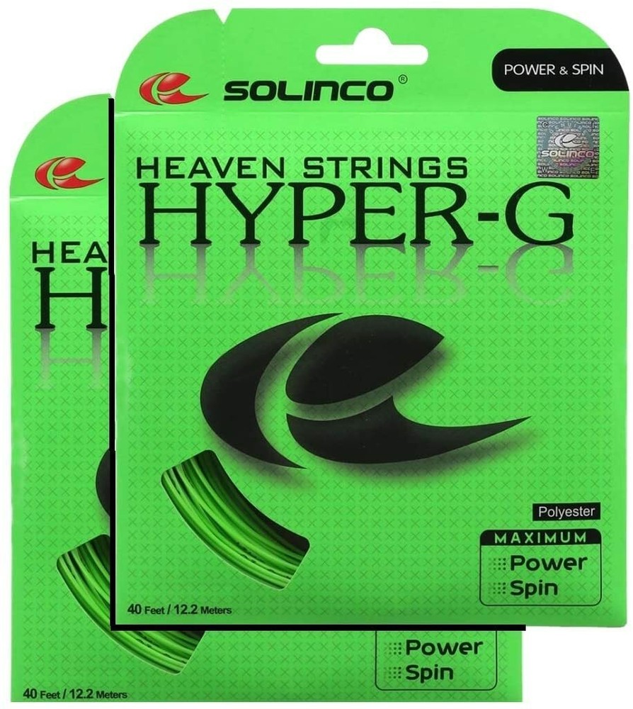 2 Sets Solinco Hyper G Hyper-G 17 Gauge 1.20mm Tennis String NEW