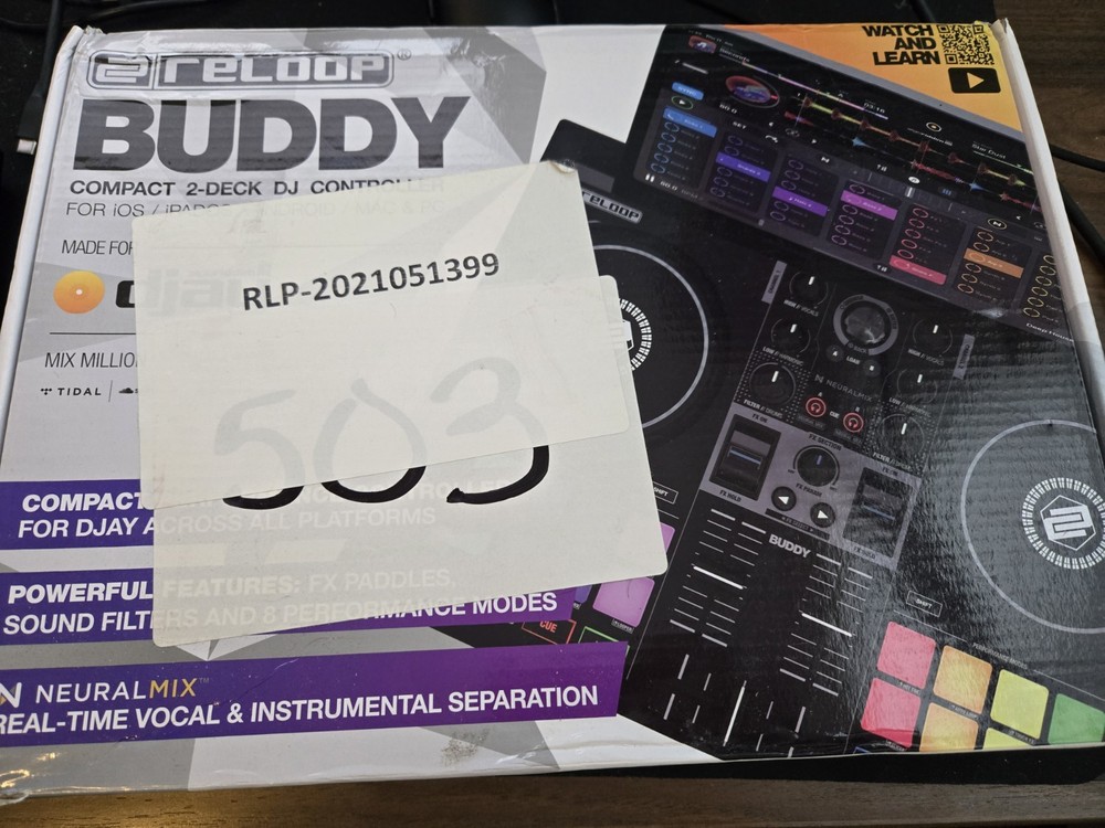 Reloop Buddy & Decksaver - 2 Channel DJ usb Controller - OPEN BOX