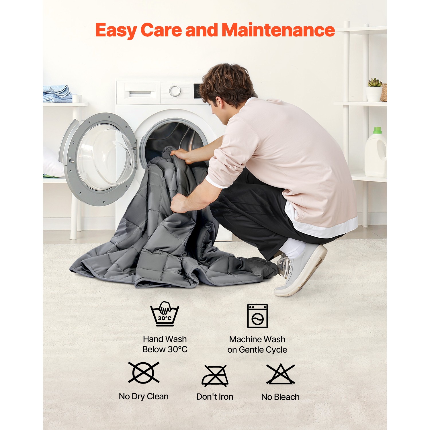 Weighted Blanket 25lb 60 x 80" Queen Size Cooling Breathable Heavy Blanket