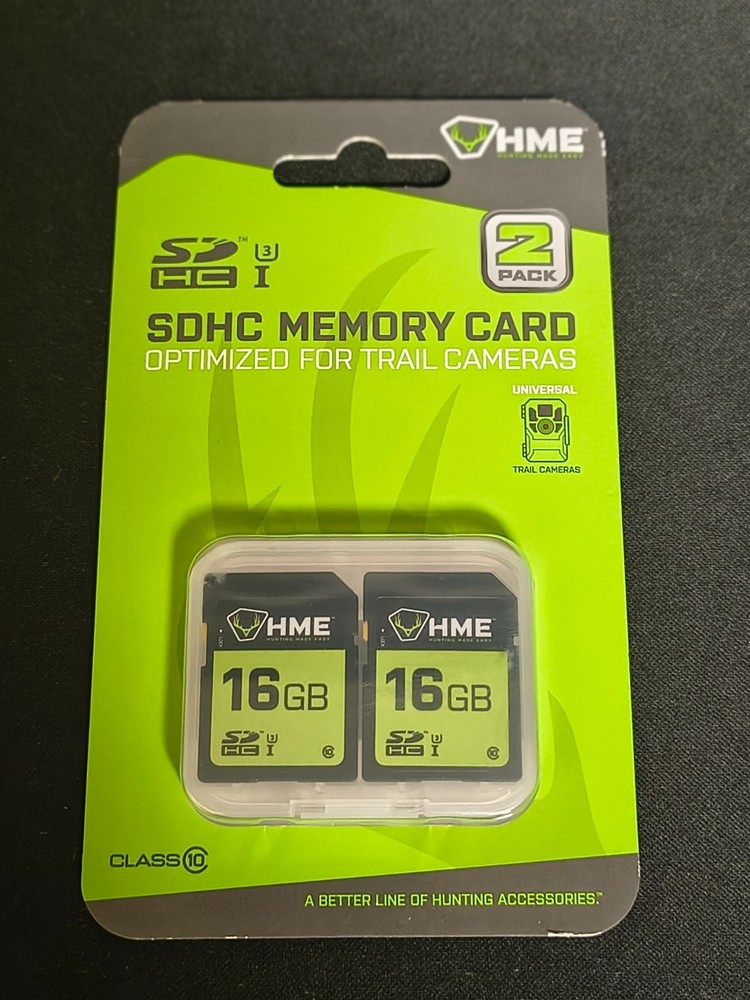 HME 16GB SD 2 Pack - Optimized For Trail Cams