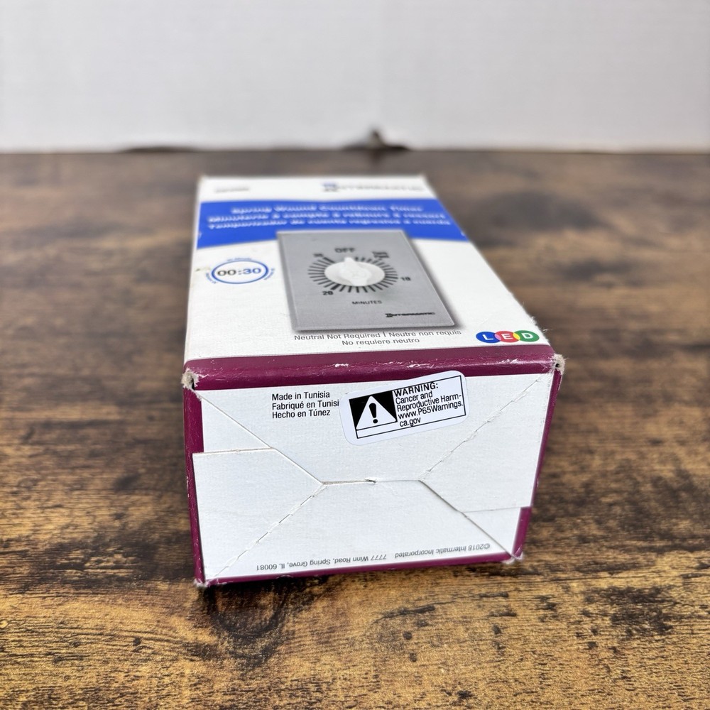Intermatic SW30MK Spring Wound Countdown Timer 30 Minute Wall Switch Open Box
