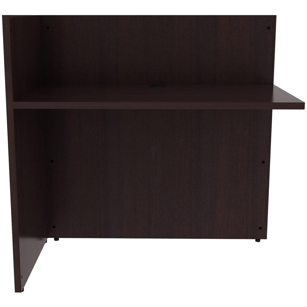 Lorell Essentails Reception Desk, Brown
