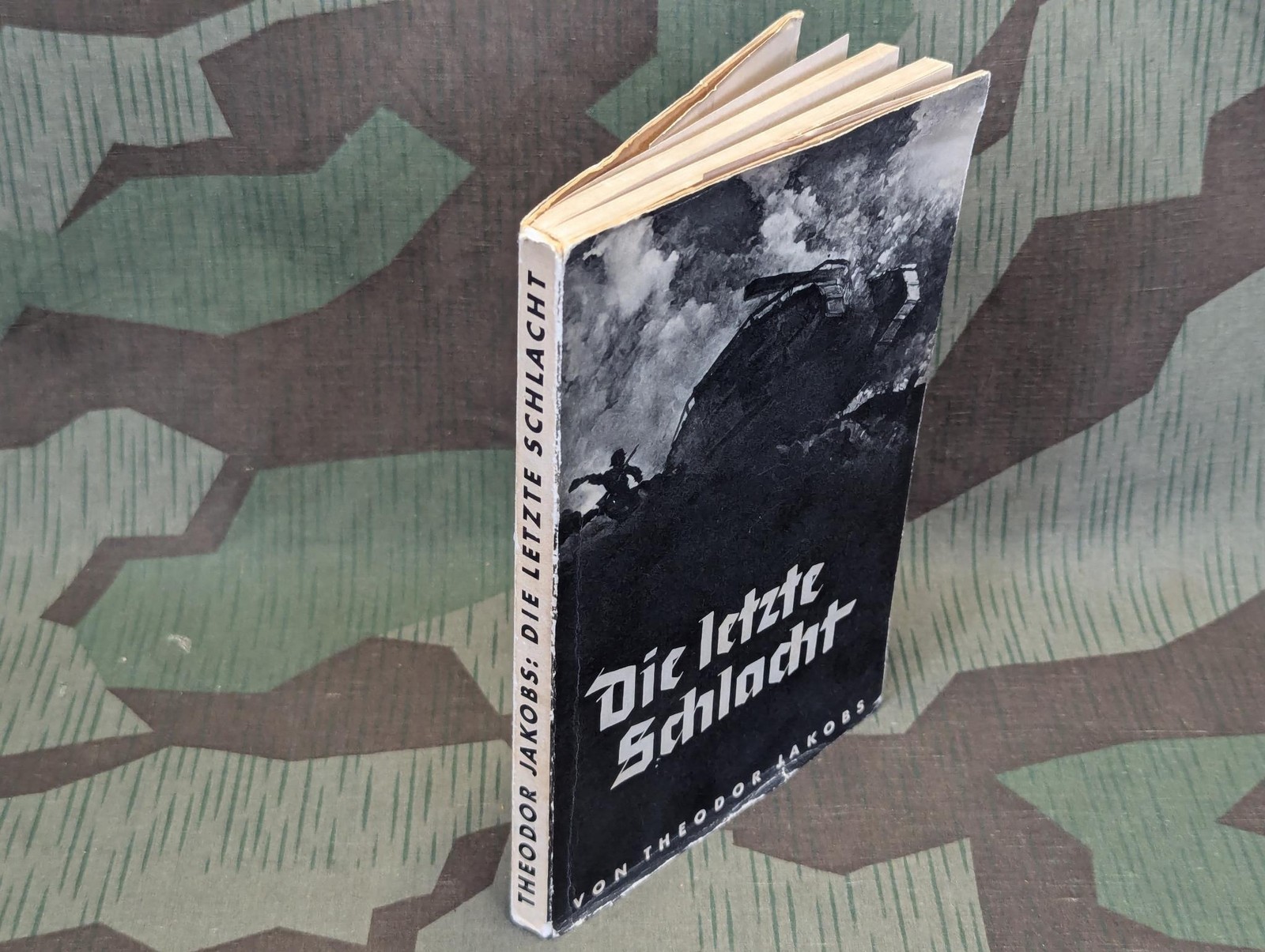 1935 Book Die Letzte Schlacht Theodor Jakobs German WWI Tank Armor Soldier War