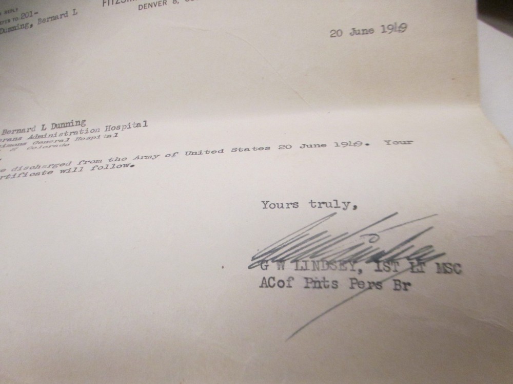 WWII Discharge Papers USMC Leather Case