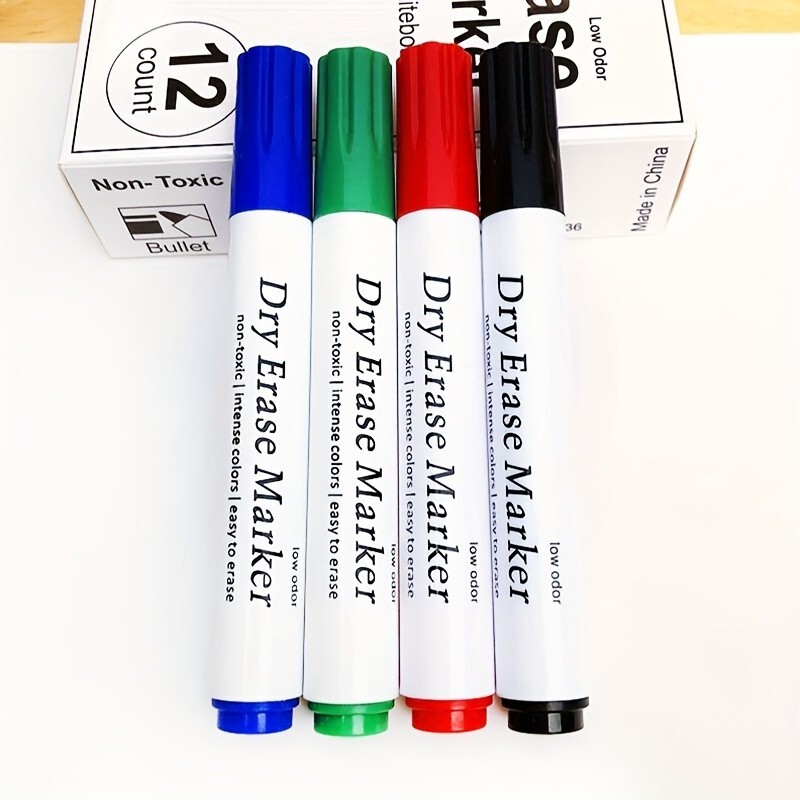 12-Pack Dry Erase Marker Low Odor Fine Point
