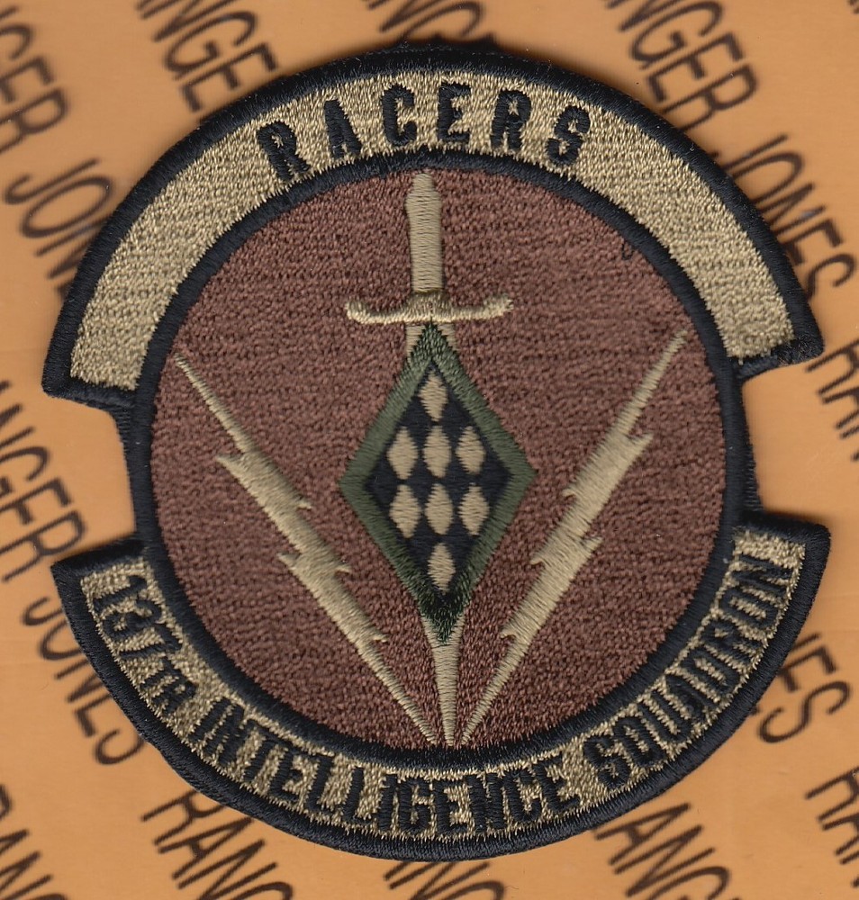 USAF Air Force 137th Intelligence Squadron IS 3.25" OCP NO HOOK patch c/e