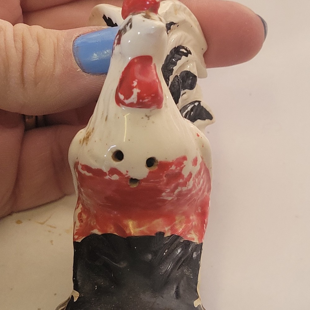 Mid Century Hand Painted Rooster