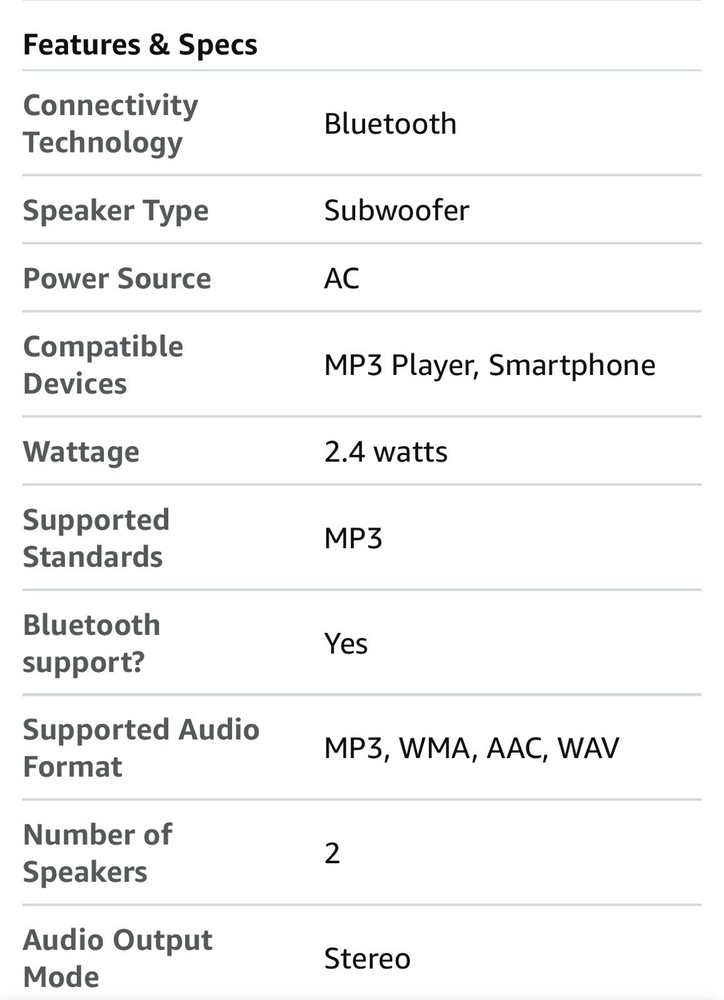 JENSEN SMPS-628 Under Cabinet Universal Bluetooth Music System Replacement Unit