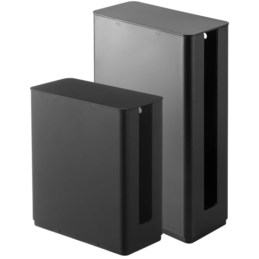 Stackable slim with lid router storage case regular & long 2-piece set router bo