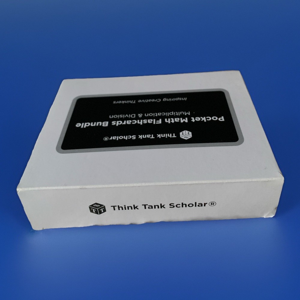 Think Tank Scholar Pocket Math Flashcards Bundle Multiplication & Division