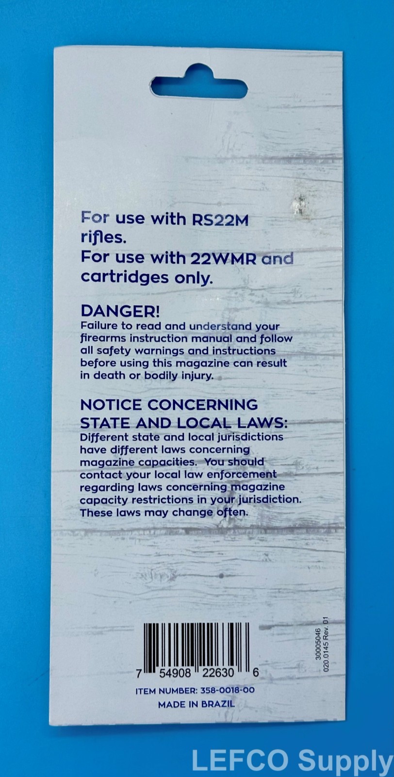 Rossi RS22M Magazine 10 Round 22 WMR Magnum Rifle Clip Mag OEM Genuine NEW