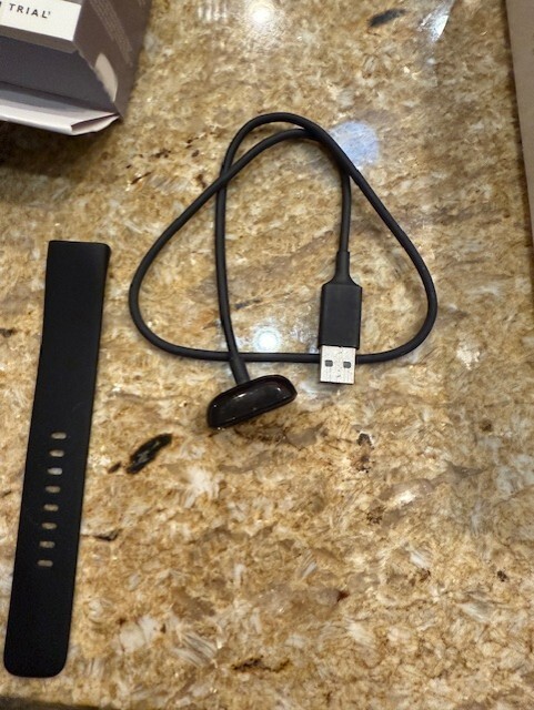 Fitbit Charge 5 Activity Tracker Black BAND CHARGER EMPTY BOX