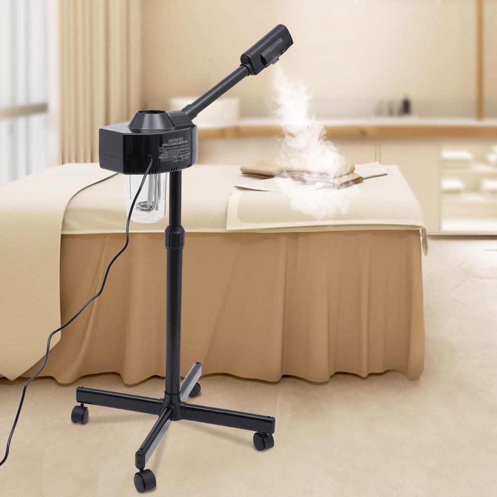 800W Face Steamer with Adjustable Design,110V Facial Steamer with Wheels