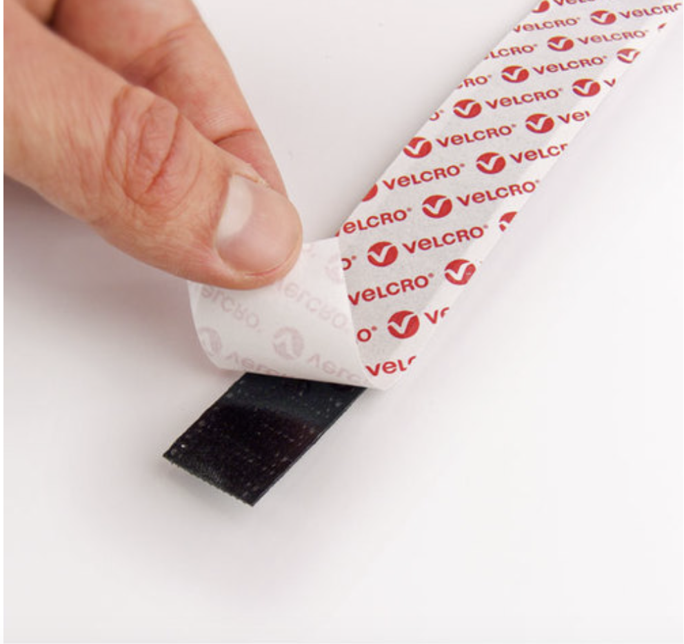 VELCRO® BRAND ADHESIVE TAPE 3/4" X 5 Ft. Black Bundle: Hook and Loop (2-Pack)