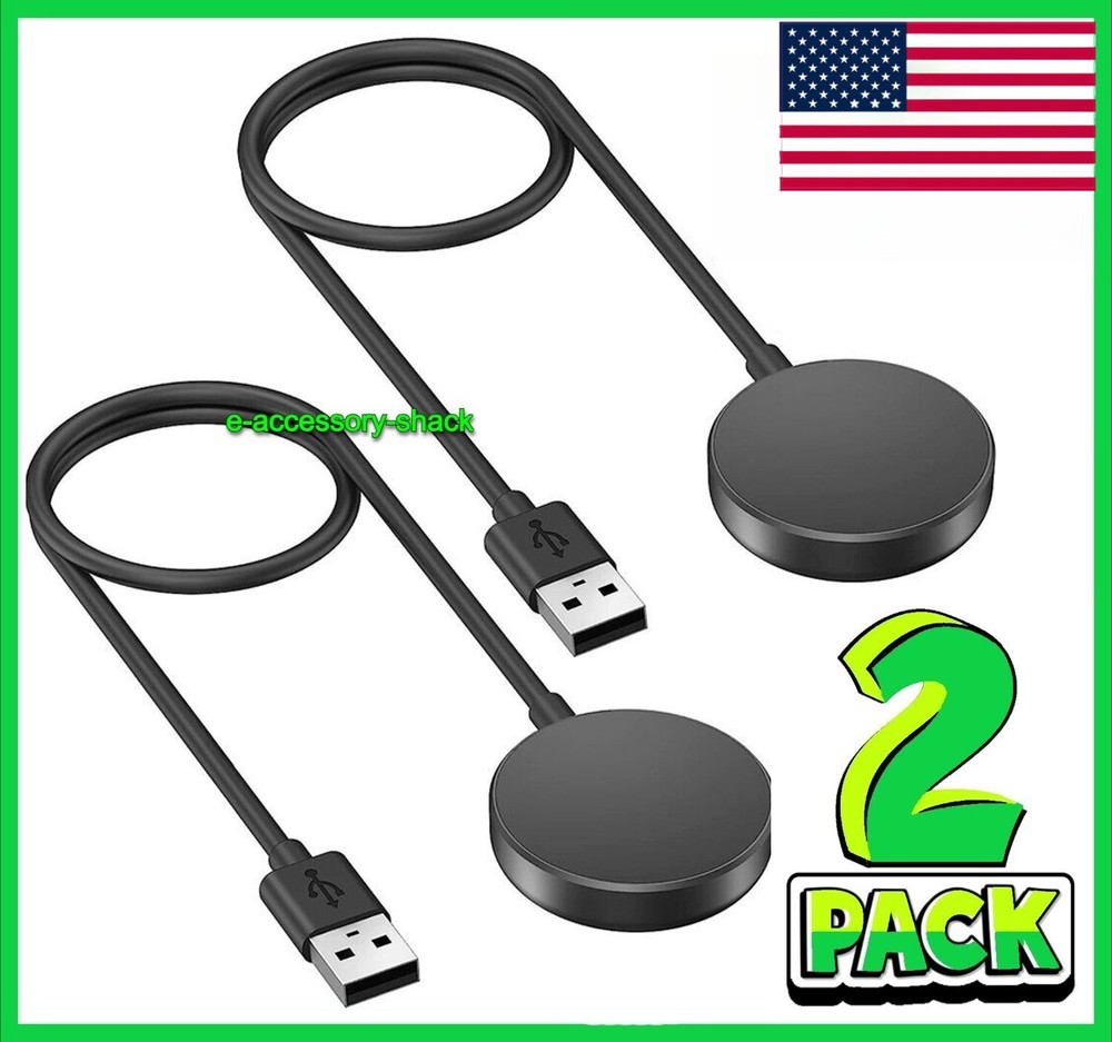 2 Pack Wireless Magnetic Charger For Samsung Galaxy Watch 7/6/5/5 Pro/4/3/Active