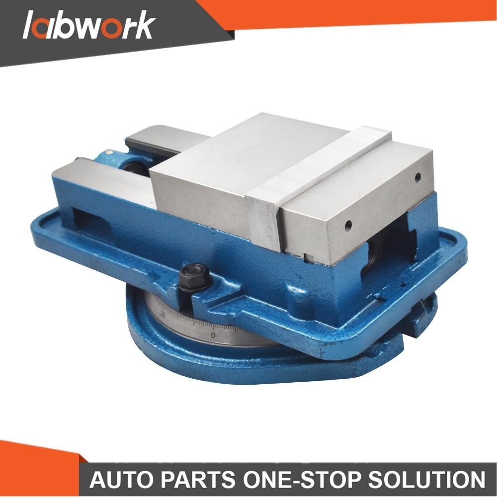 Labwork 6" Bench Vise Lockdown Milling Machine Vise W/ Swiveling Base Lock Vice