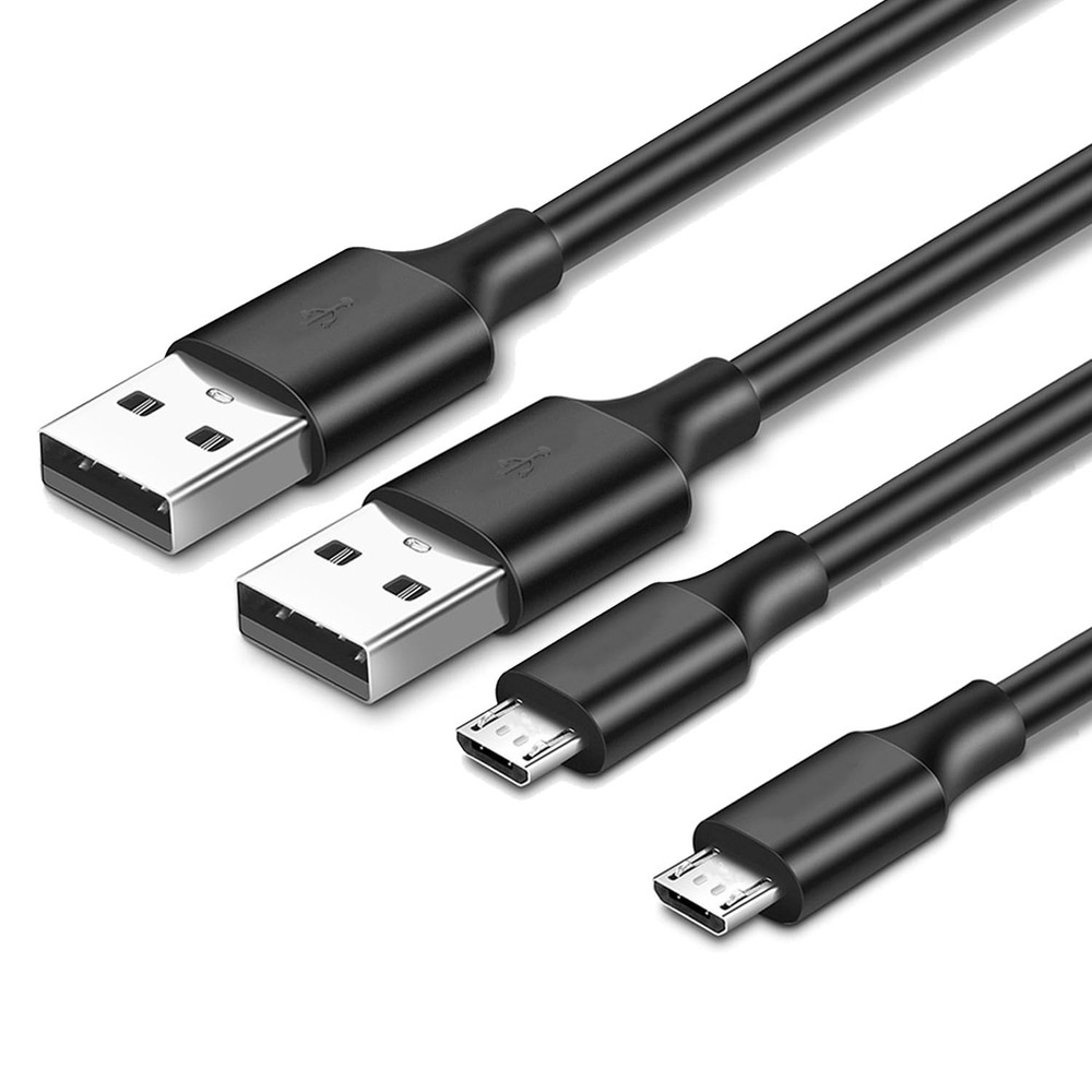 Pocxwa USB-A to Micro USB Charging Cable, 480Mbps Data Sync, 2.0 2-Pack
