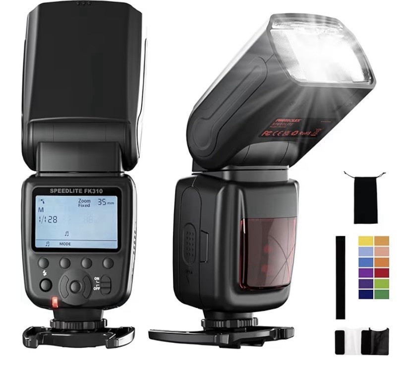 PHOTOOLEX LCD Camera Flash Speedlite