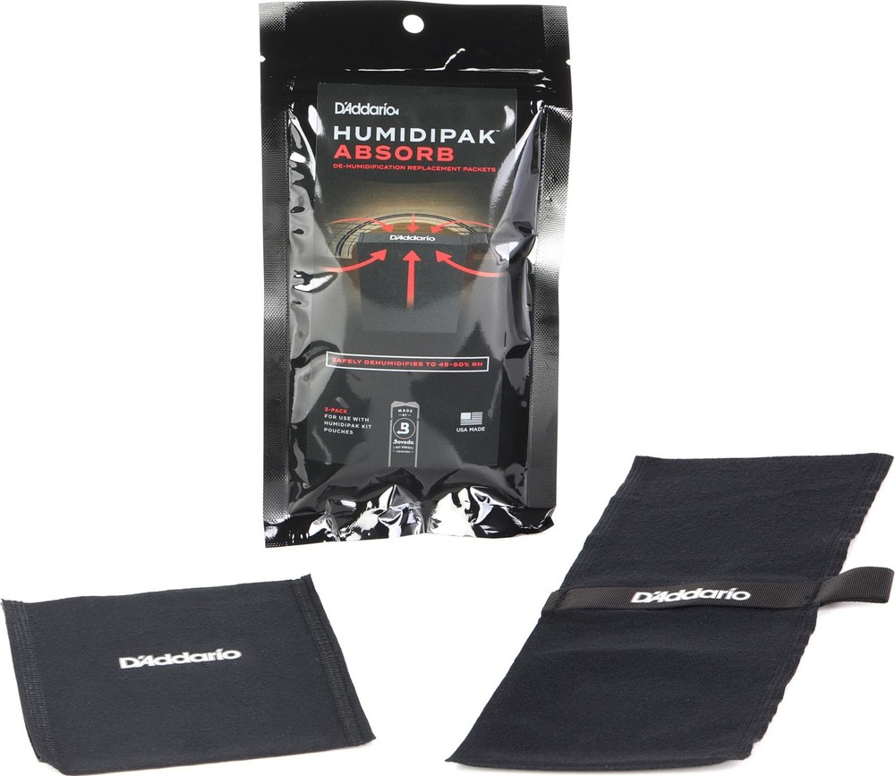 D'Addario Humidipak Absorb Kit (3-pack) Bundle