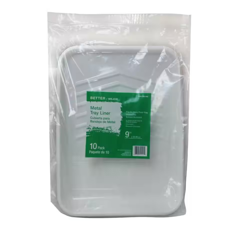 9 In. Plastic Tray Liner (10-Pack)