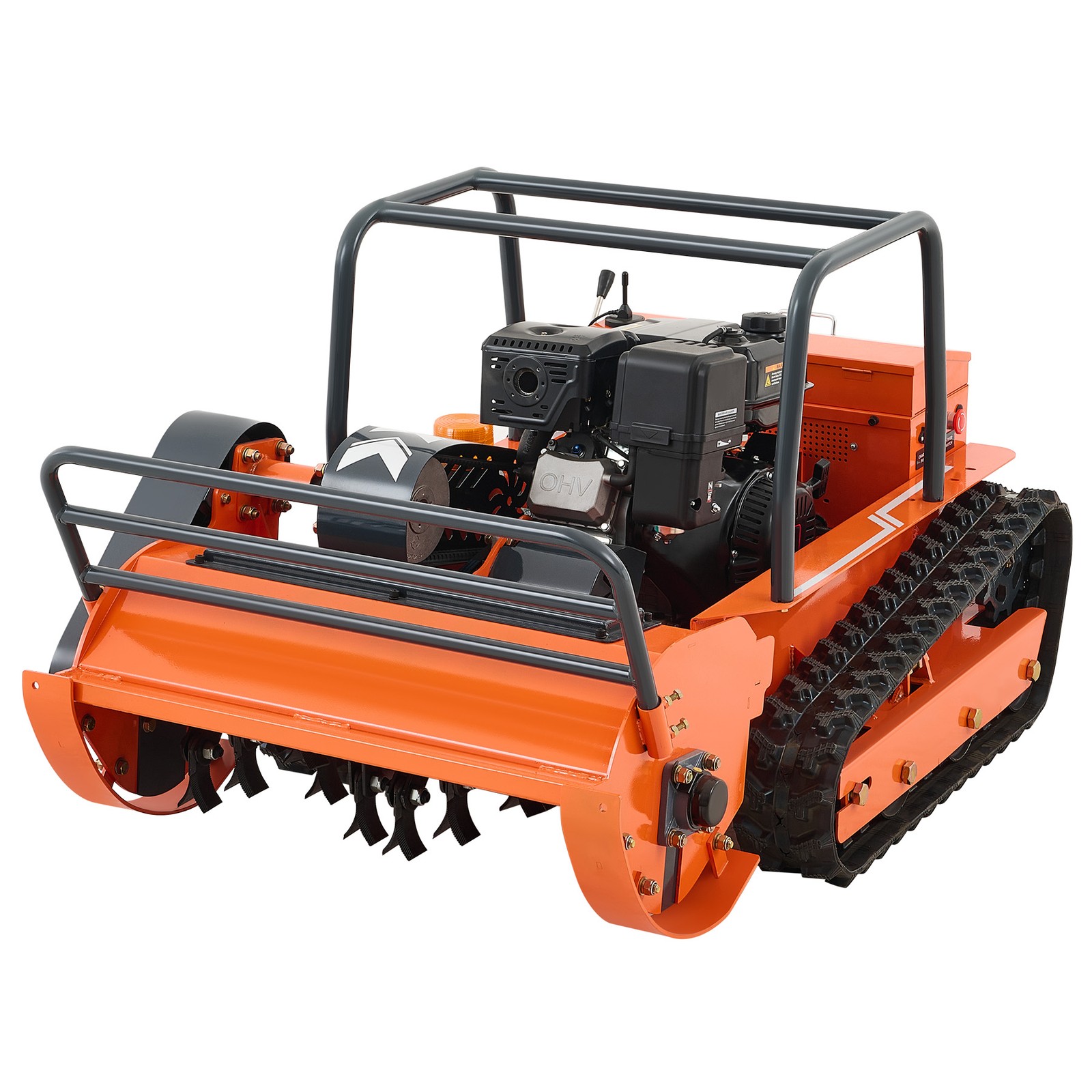 13.6hp Remote Control Lawn Mower Crawler Mower 45° Climbing 459cc 31.5" Width