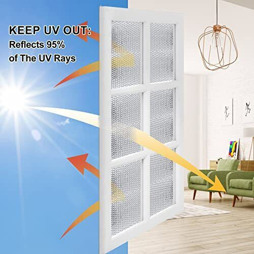 Reflectix Foil DOUBLE Insulation Reflective WINDOW SHUTTER KIT + ADHESIVE 2X8