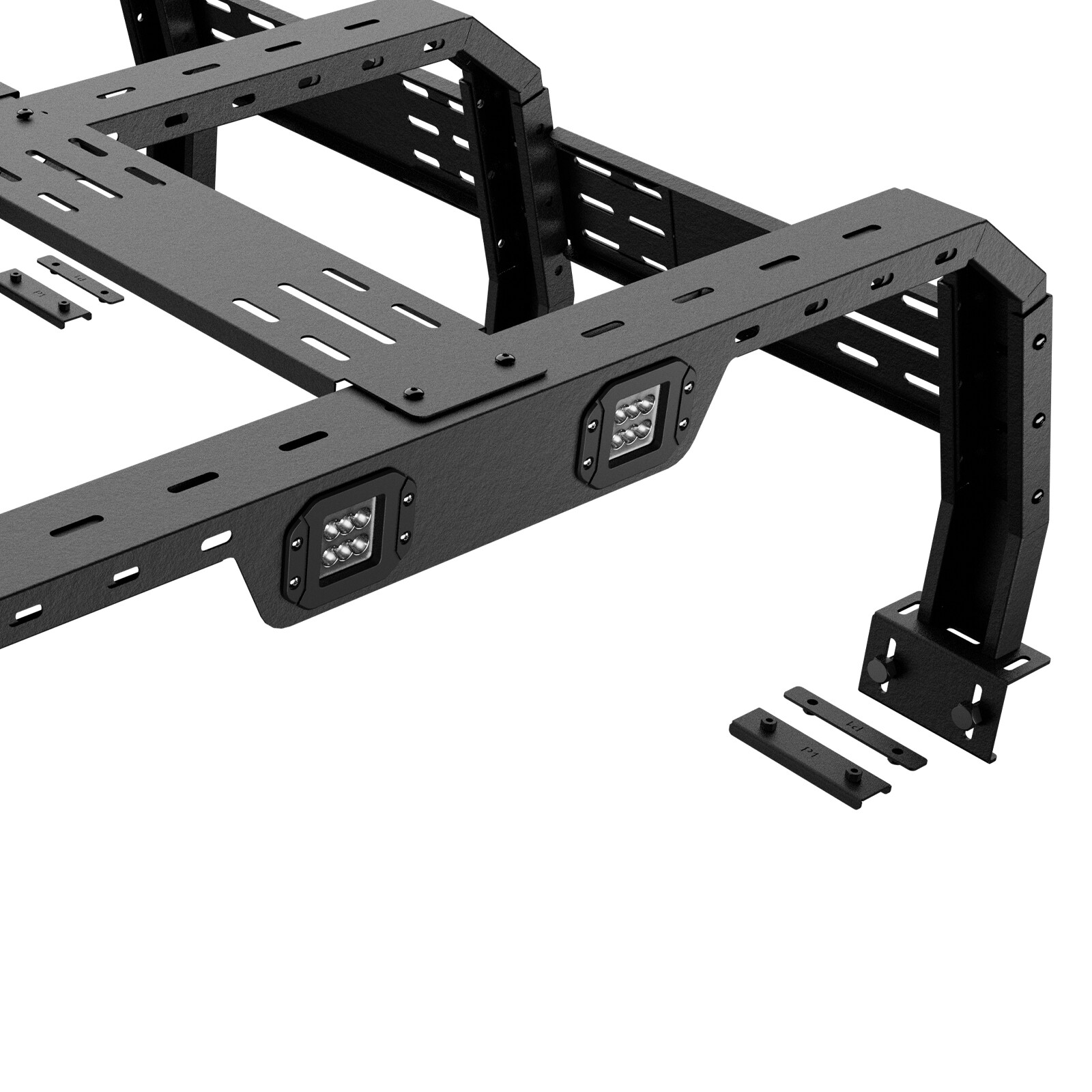 23"1000lbs High Bed Racks Truck Cargo Carrier for F150/Ram/1500/Ranger/Colorado