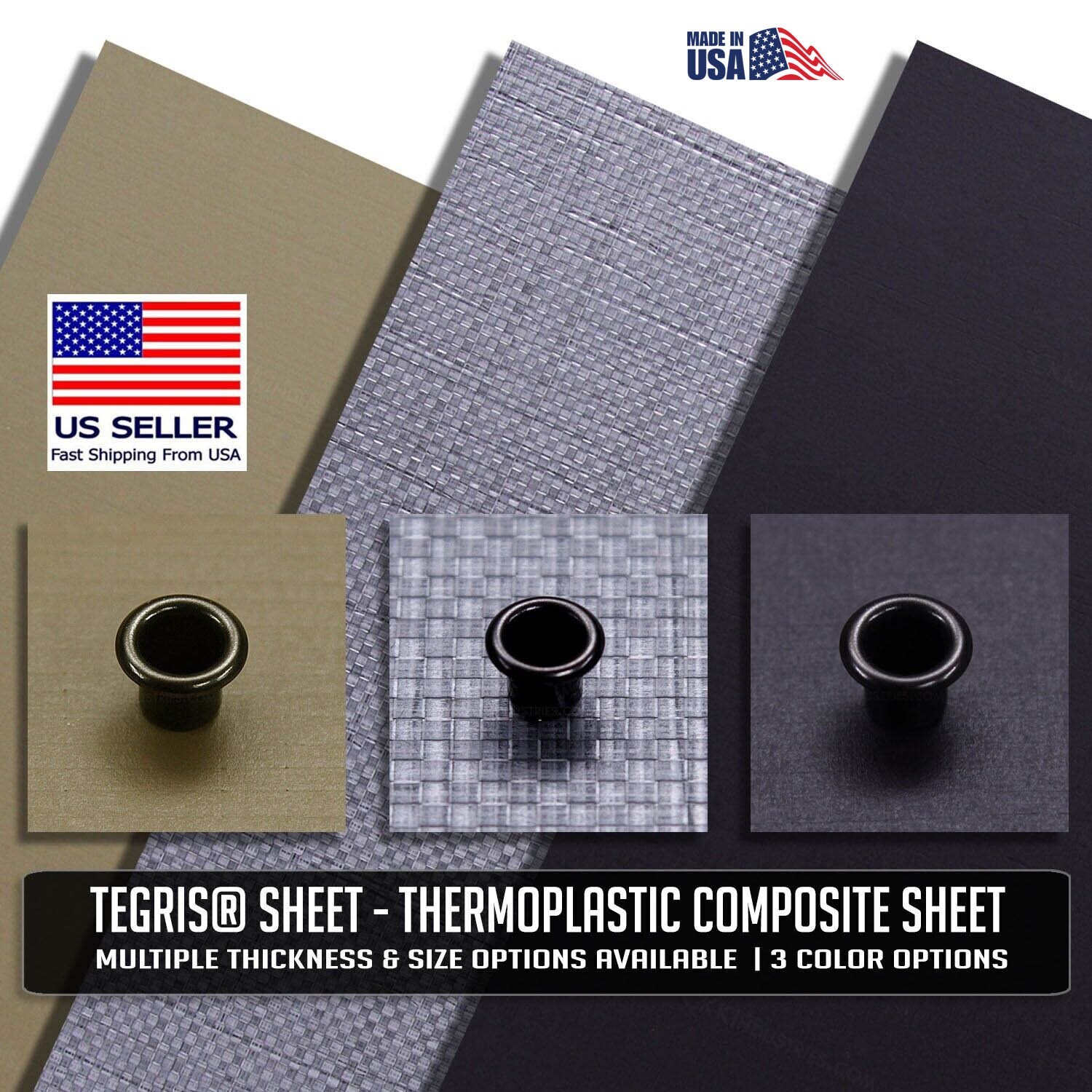 Tegris® Sheet - Multiple Colors - Thermoplastic Composite Sheet