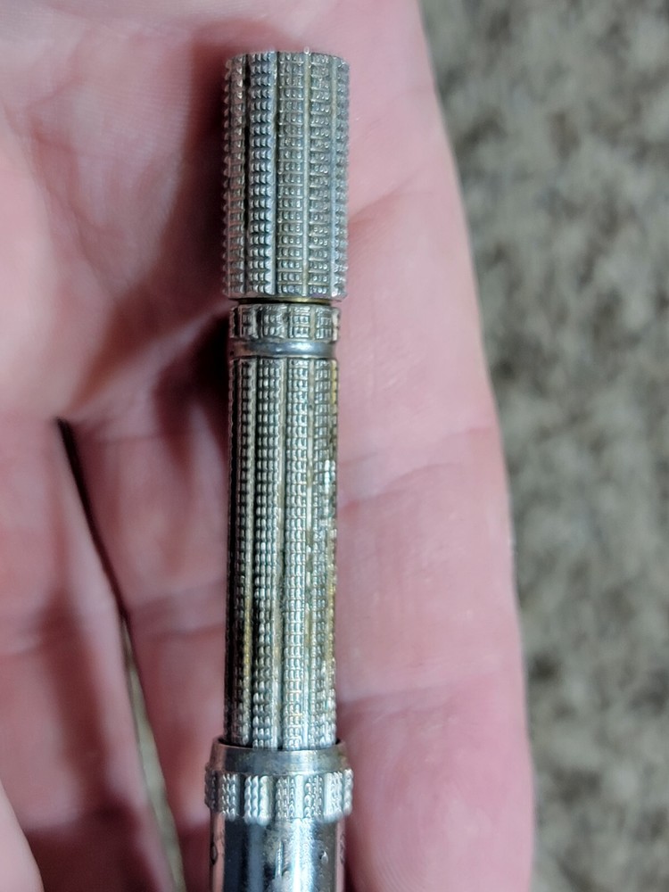 Vintage GILLETTE H1 Slim Adjustable Razor 1964 Case, Blades, Insert, Nice