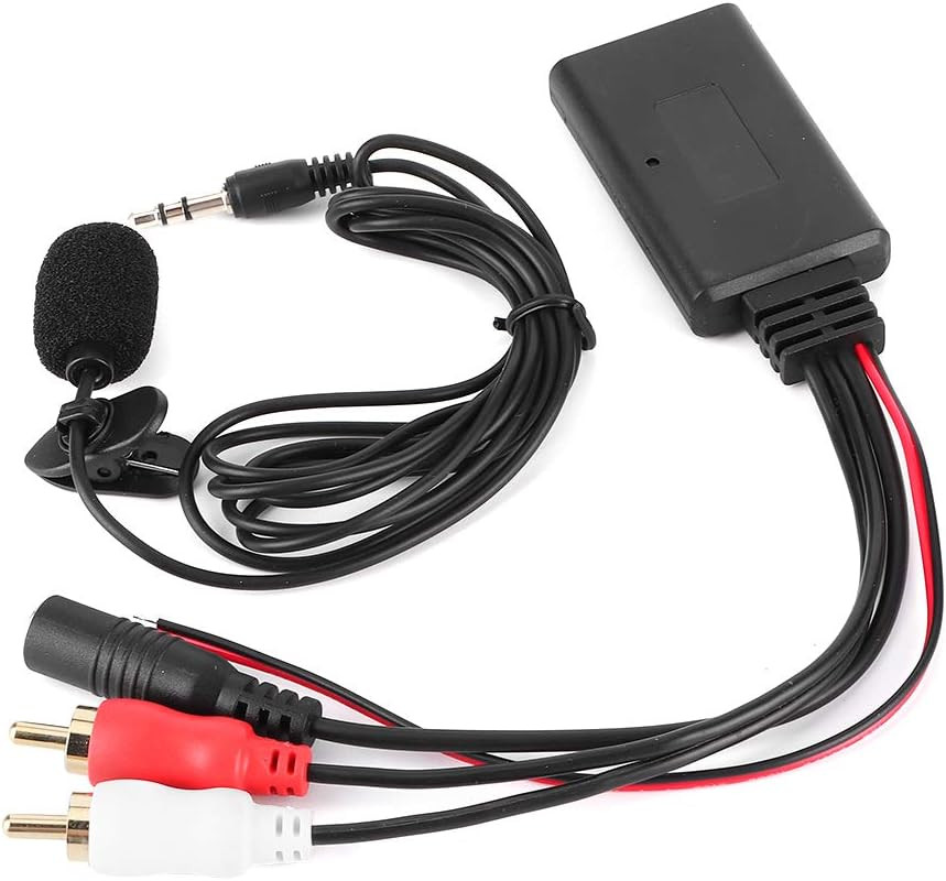 Bluetooth AUX Module 2 Cable Adapter with Hands- Microphone 12V