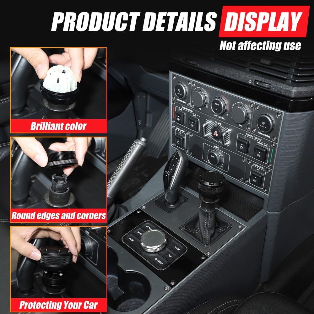 Black Alloy Replace Differential Lock Control Head For INEOS Grenadier 2020+