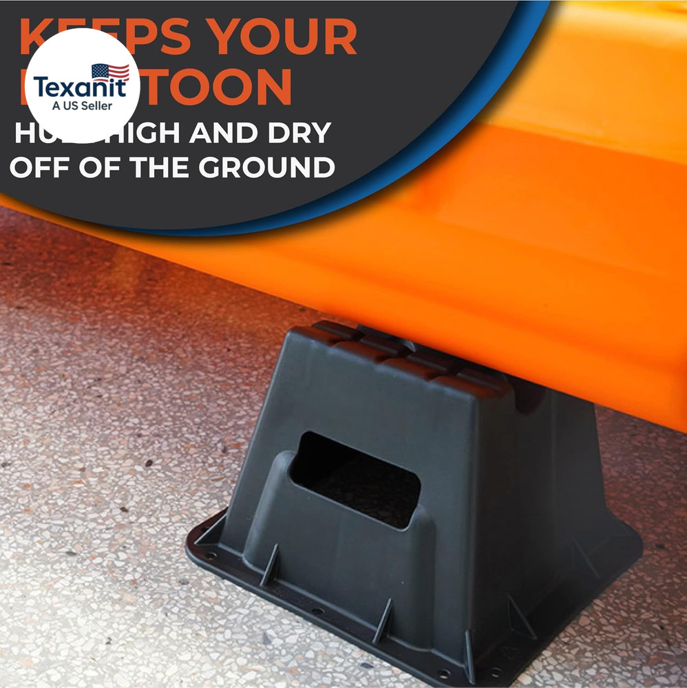 Pontoon Storage Blocks - Heavy Duty, Stackable & Weather Resistant - Perfect for