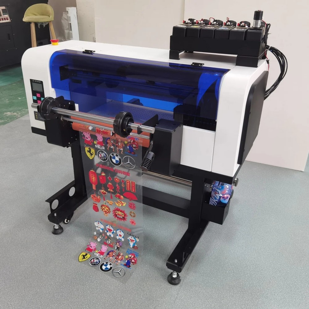 A3+ Automatic Dual XP600 Printhead UV DTF Printer for Automatic Cleaning Rollers