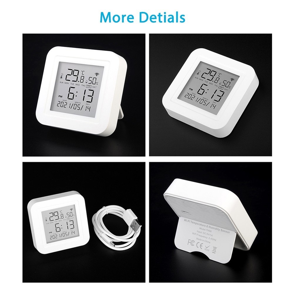 Smart WiFi Thermometer with Offline Functionality Alerts via App Notifications
