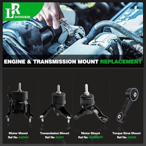 Engine Motor Tran Mount Kit Compatible with Highlander 2008-2013 3.5L V6