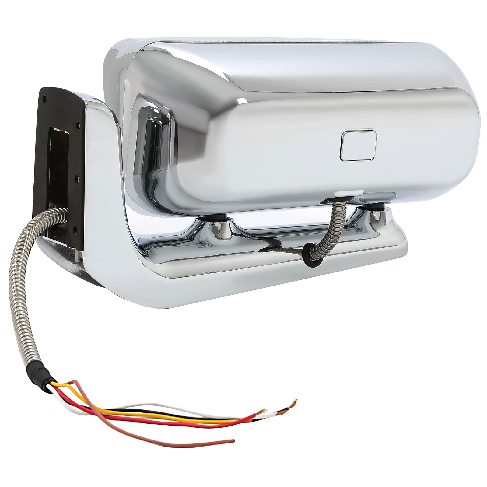 LED Signal Chrome Projector Headlights w/Mounting Arms For Peterbilt 359 379 389