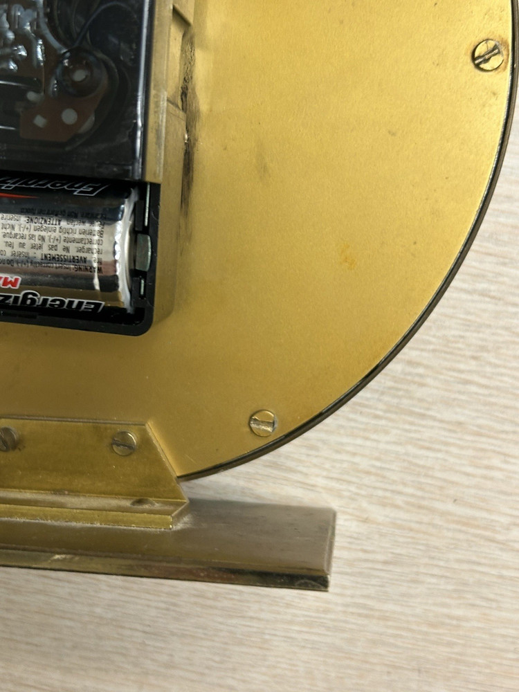 KIENZLE ART DECO TABLE CLOCK BRASS MADE IN GERMANY