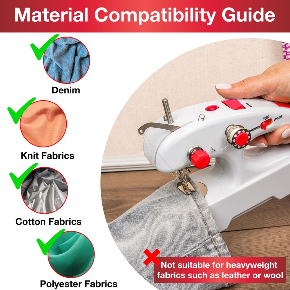 SINGER Stitch Quick Plus Cordless Handheld Portable Mending Machine