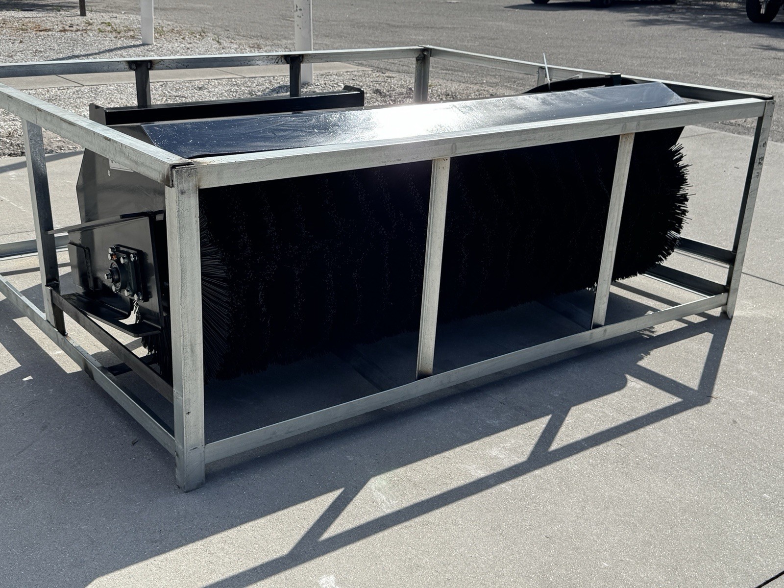 Wolverine Skid Steer Angle Broom Sweeper Heavy Duty Attachment w/Poly Brush