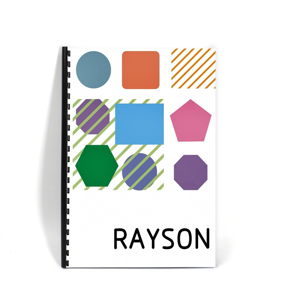 Rayson CR12BK-10305641 Plastic Binding Combs 90-Sheets Capacity, 1/2" Black C...