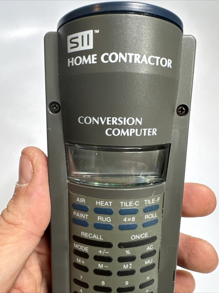Seiko Instruments SII Home Contractor Conversion Computer + Leather Case & Strap