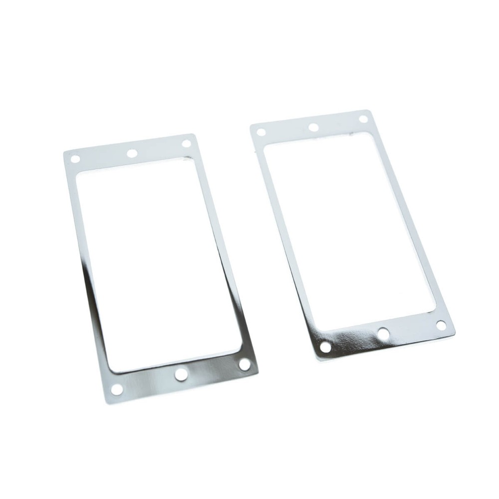 2-Pack Metal Flat Bottom Humbucker Guitar Pickup Ring Pickup Frames