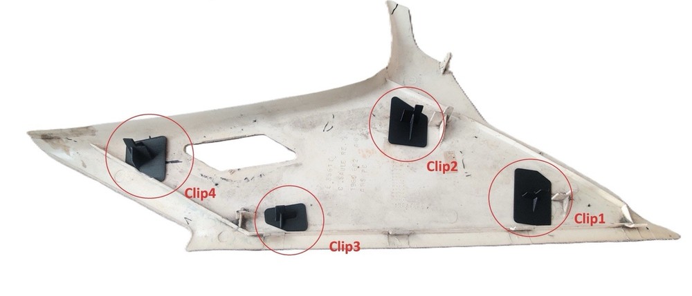 C-Pillar Trim Clip Set BMW M3 325 E36