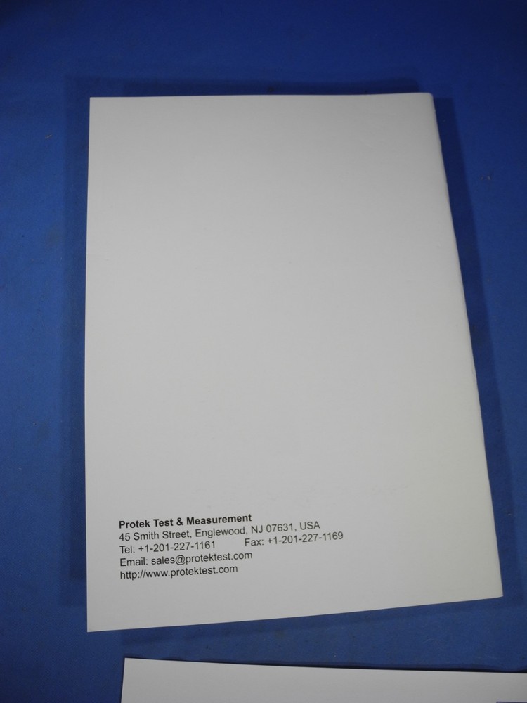 Original! Protek DDS Function Generator B8000FD Operators Manual w warranty card