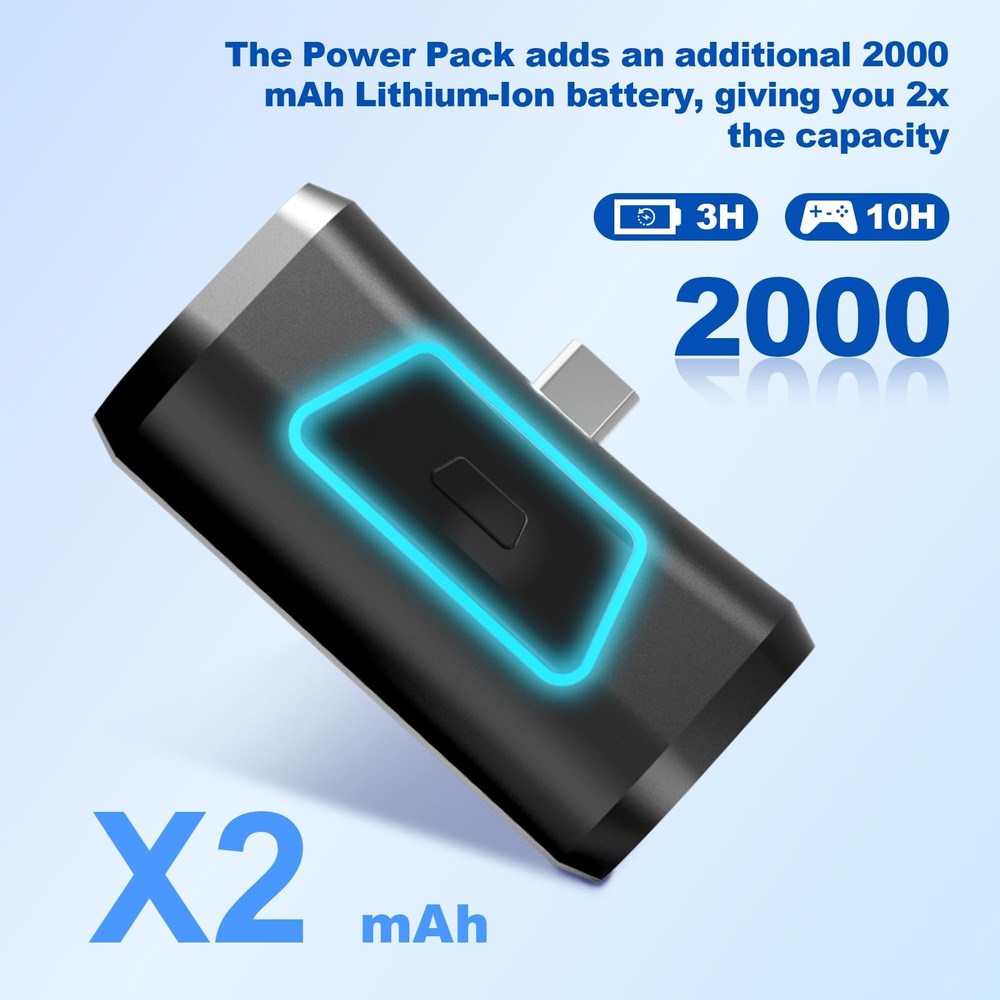 JOYTORN Rechargeable Battery Pack Compatible with PS5 Dualsense/Edge Black
