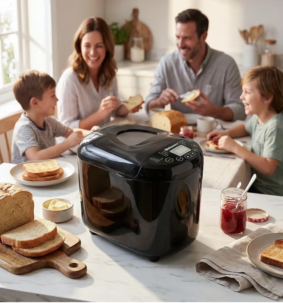 Elite Gourmet EBM8103B Programmable Bread Maker Machine - Black