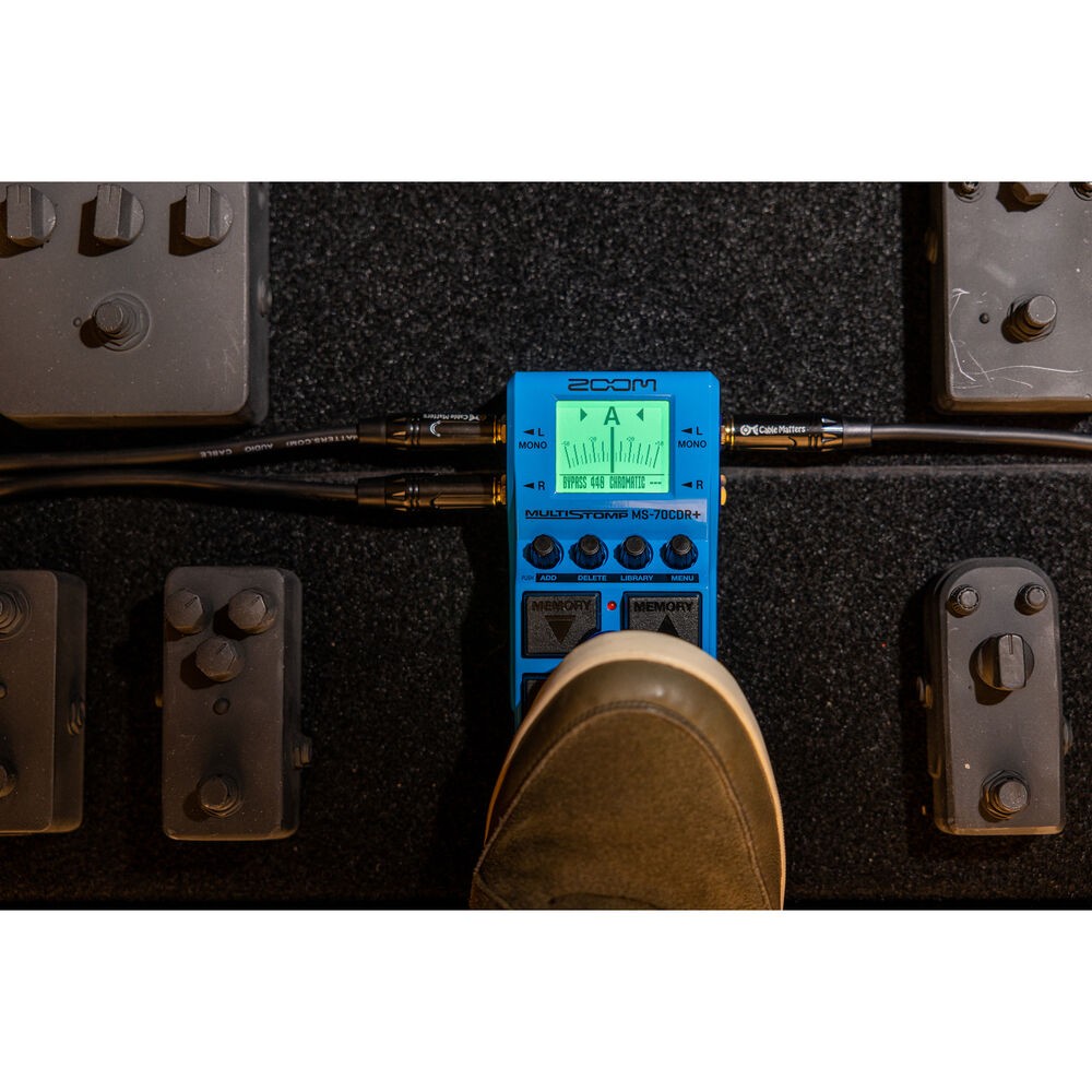 Zoom MS-70CDR+ Multi-FX Pedal + Balanced Interconnect, Bundle