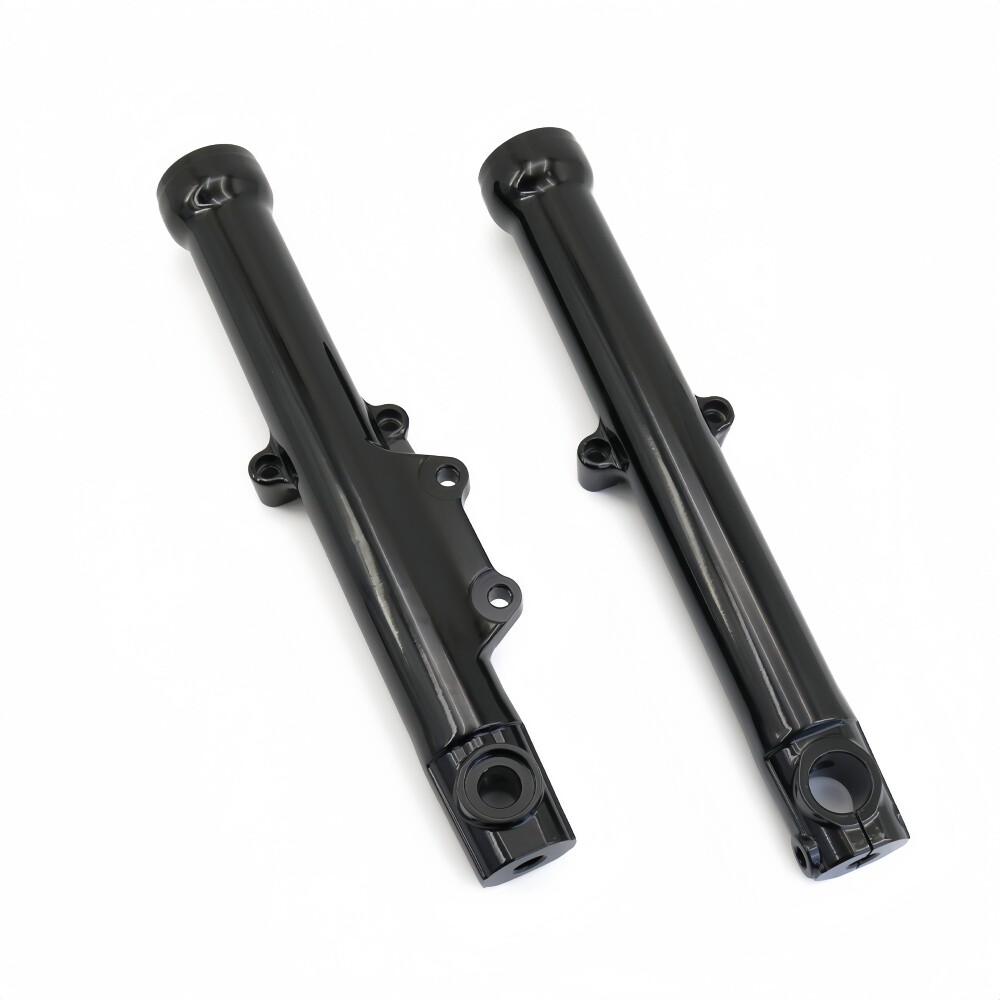 1 Pair Lower Fork Sliders Black For Harley Sportster XL1200T XL883L 2014-2020